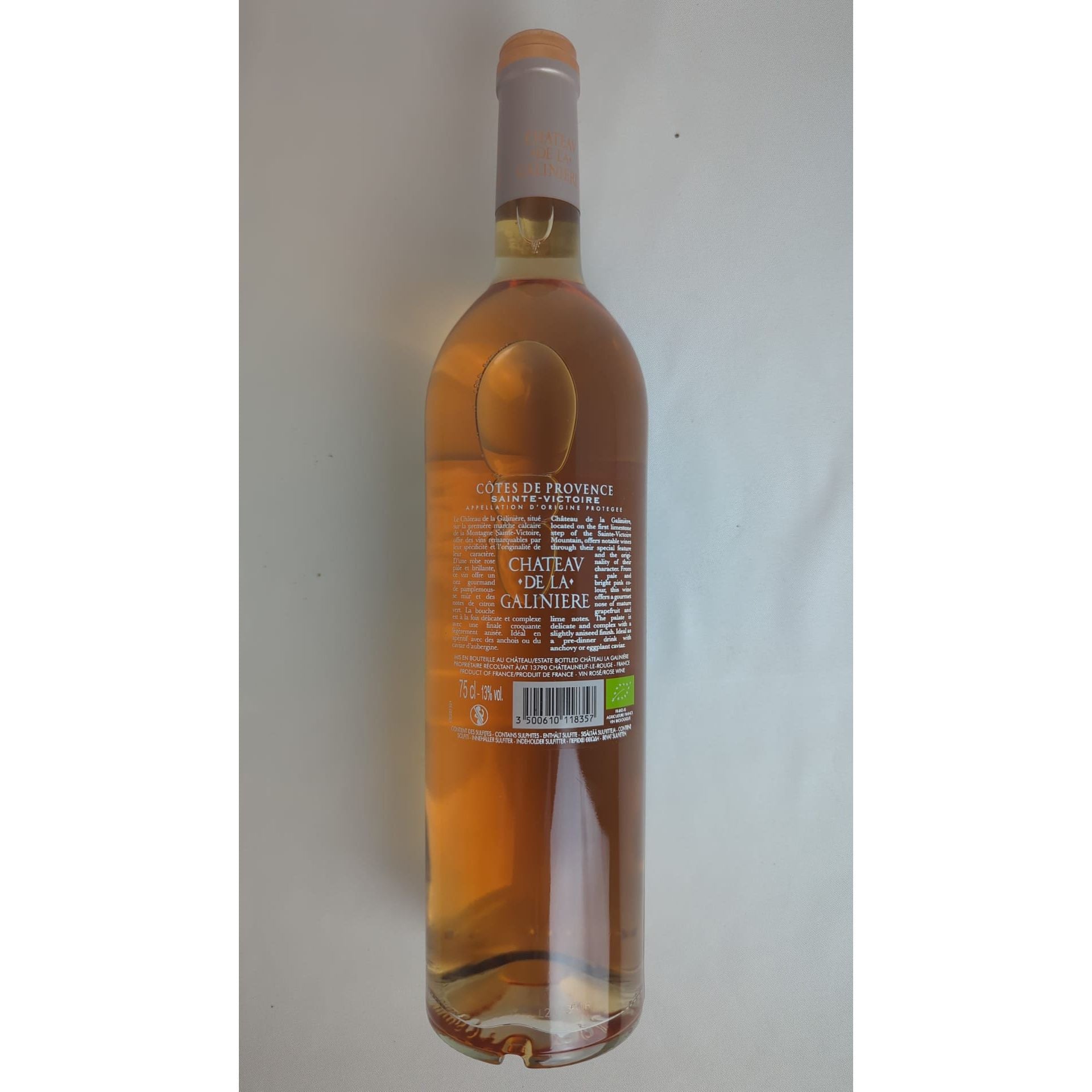 2021 Château de la Galinière Roséwein BIO Côtes de Provence Sainte Victoire AOP